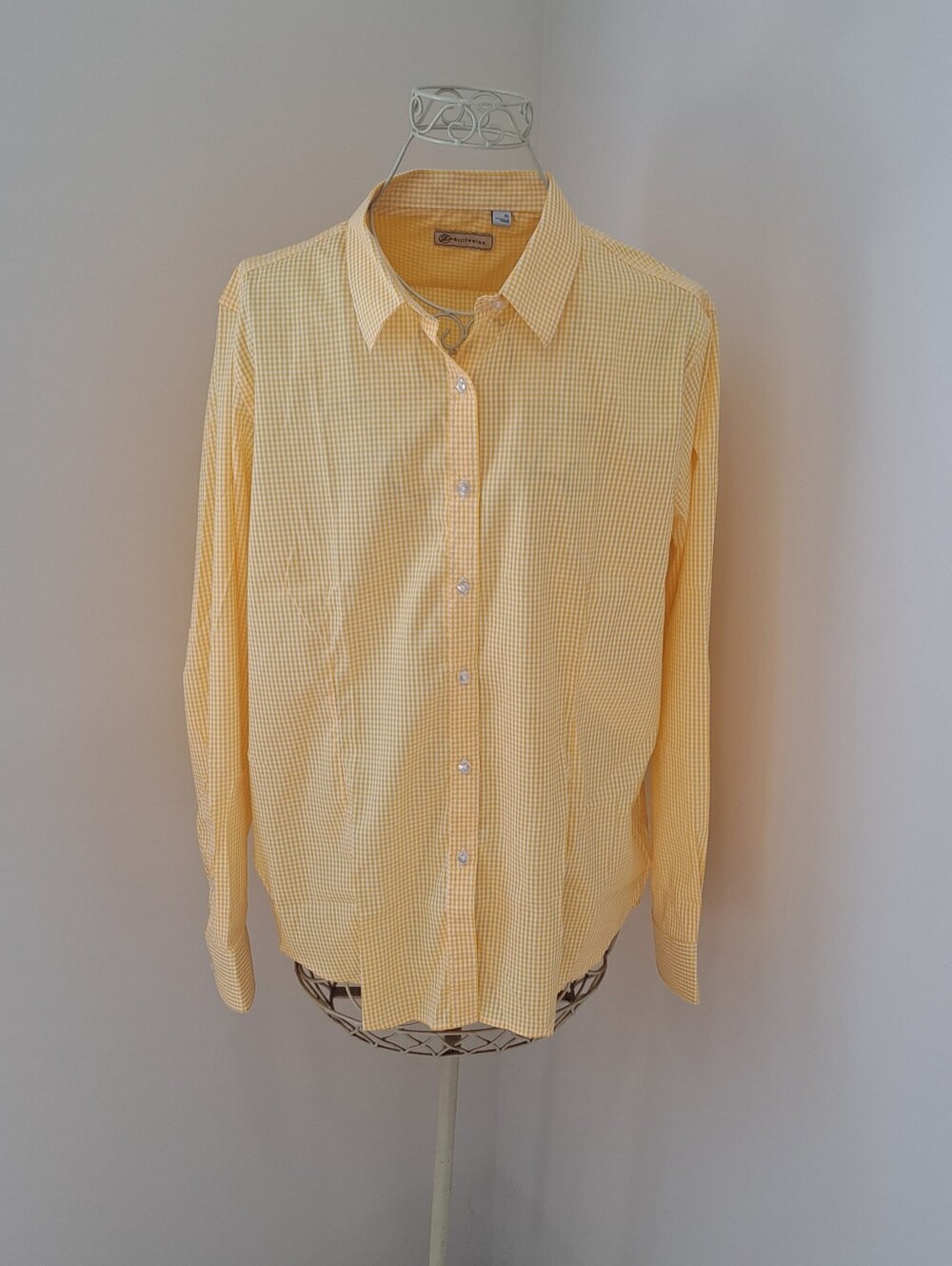 Siliteelon Design In Paris Preppy Academia Cottagecore Classic Gingham Blouse XL